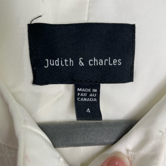 JUDITH & Charles white texture zipper jacket - Picture 9 of 10